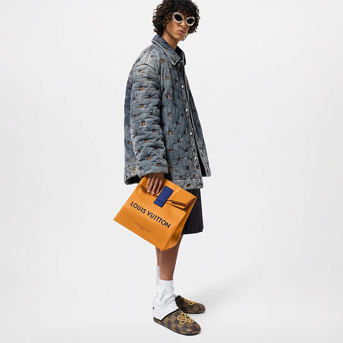 lv louis vuitton monogram padded denim shirt jacket